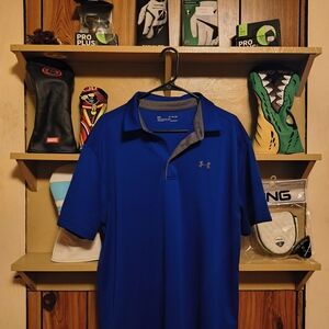 Under Armour Men's Vibrant Blue Polo